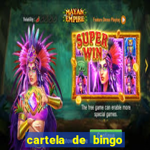 cartela de bingo cha de panela